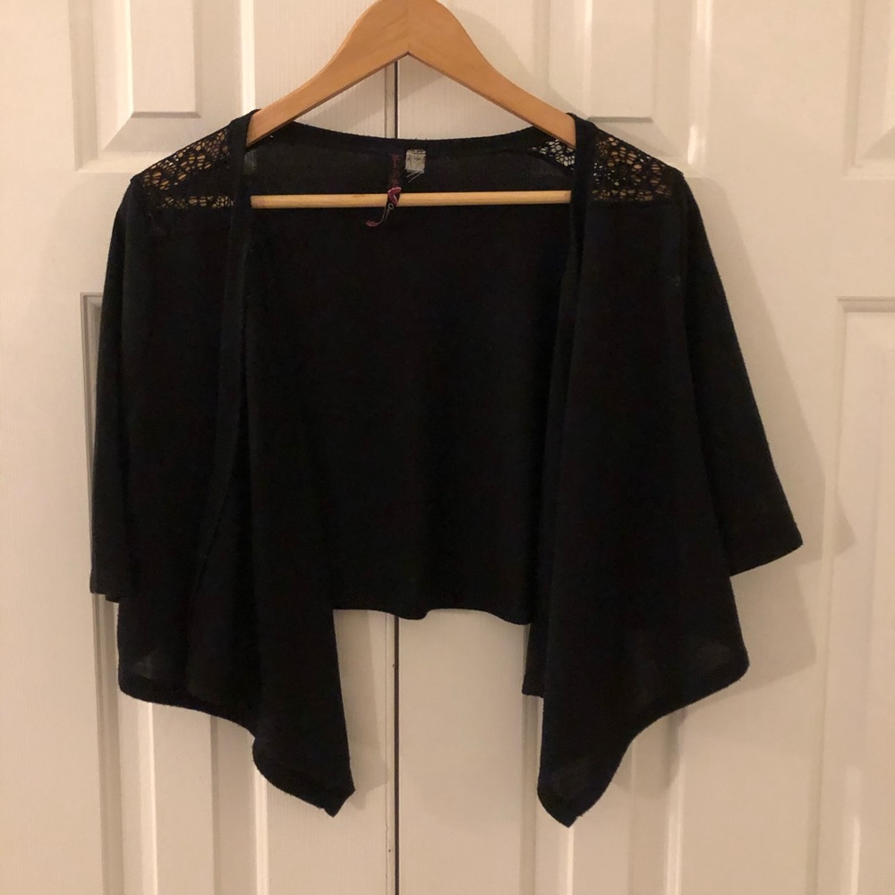 Black bolero sweater